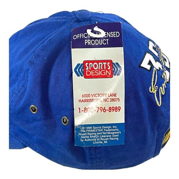 Skittles Racing Team Ernie Irvin Blue Baseball Hat Cap Nascar Strapback “READ” - Picture 4 of 11
